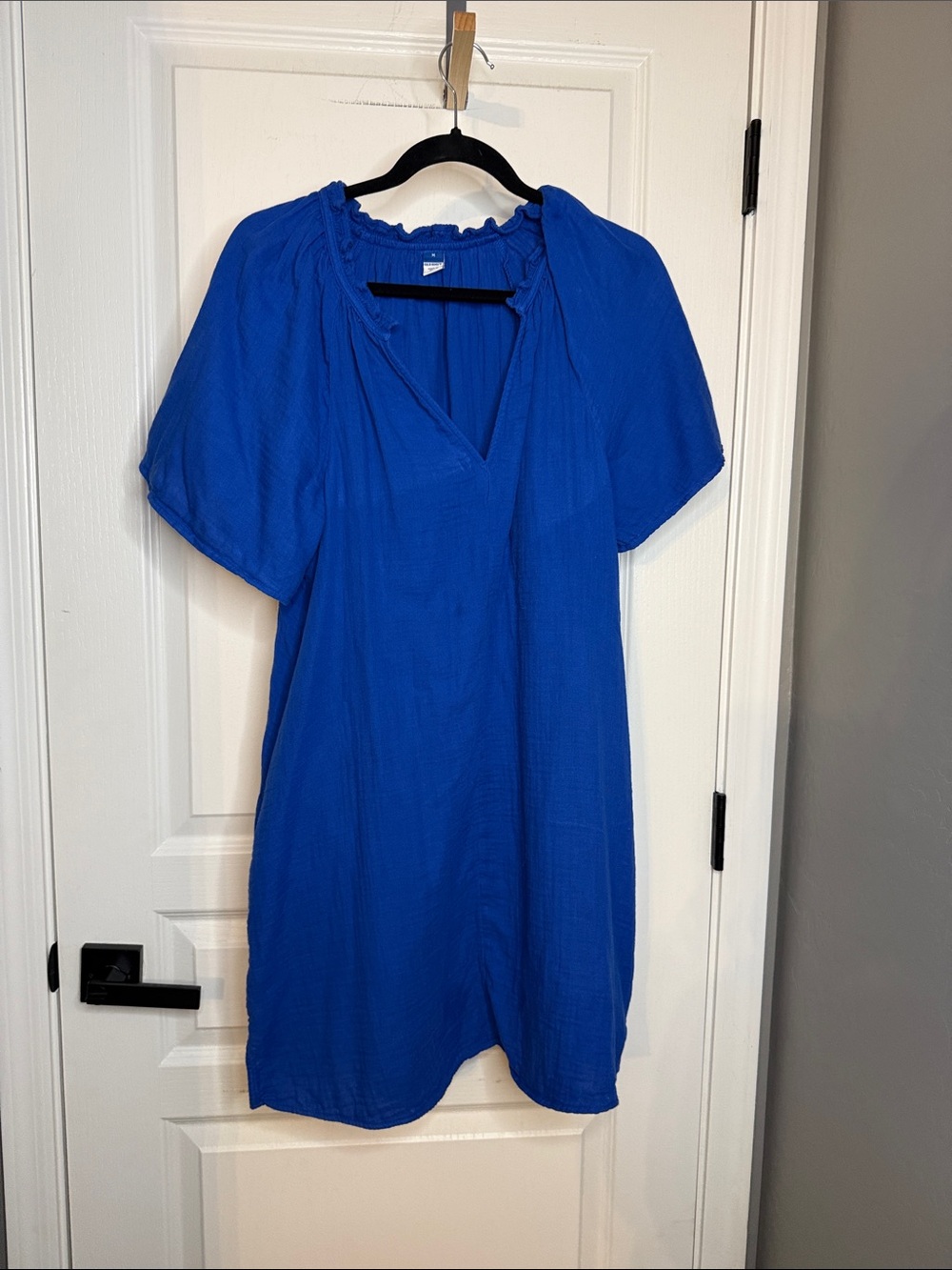 Old Navy Cobalt Blue Short Sleeve Mini Dress
